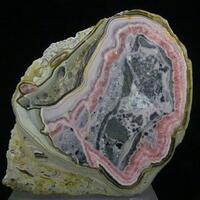 Rhodochrosite With Capillitite & Pyrite