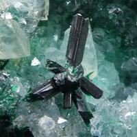 Atacamite On Quartz & Selenite