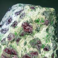 Pyrope & Kelyphite With Chromian Diopside In Forsterite