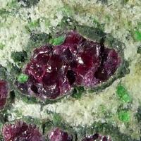 Pyrope & Kelyphite With Chromian Diopside In Forsterite