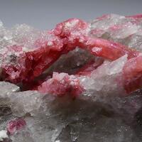 Thulite On Quartz