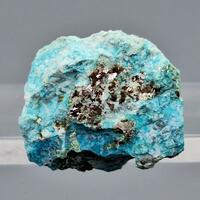 Native Silver & Chrysocolla