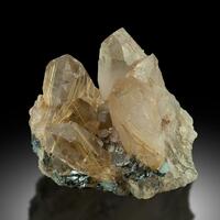 Quartz Var Rutilated Quartz & Hematite