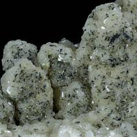 Wolframite Calcite & Siderite On Quartz