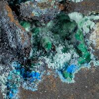 Olivenite & Cyanotrichite