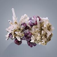 Fluorite With Sceptre Quartz