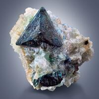 Tetrahedrite With Malachite & Azurite