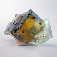 Fluorite With Chalcopyrite Inclusions & Dolomite
