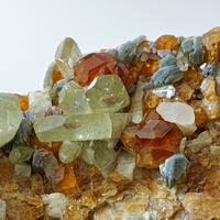 Grossular Var Hessonite & Diopside