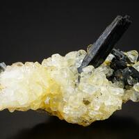 Beryl Var Goshenite Fluorite & Tourmaline