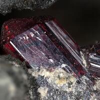 Proustite On Native Arsenic