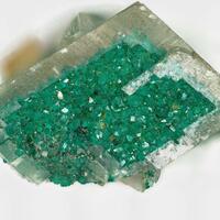 Dioptase On Calcite