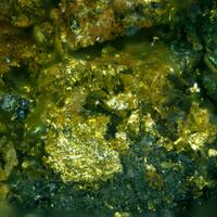 Gold On Uraninite & Brannerite