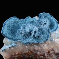Shattuckite On Calcite