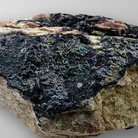 Pitchblende On Calcite