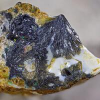 Stibnite In Precious Opal