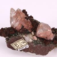 Native Copper In Calcite