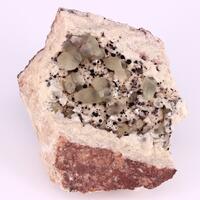 Calcite & Hematite On Dolomite