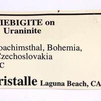 Liebigite & Uraninite