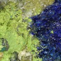 Stibiosegnitite & Azurite