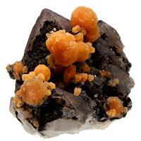Calcite On Native Copper With Quartz With Hematite