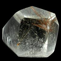 Quartz With Rutile Inclusions - Polished Freeform