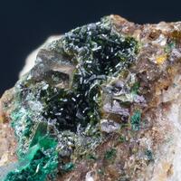 Olivenite & Fluorite