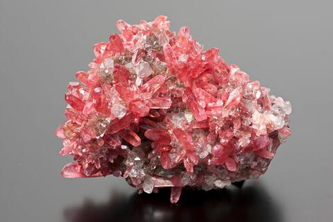 Mineral Images Only: Rhodochrosite & Fluorite