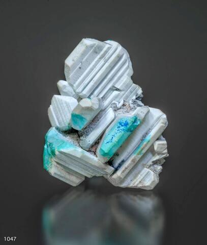 Mineral Images Only: Hydrocerussite & Linarite