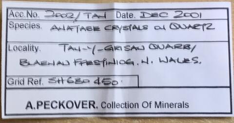 Label Images - only: Anatase & Quartz