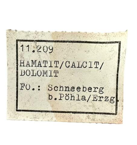 Label Images - only: Hematite Calcite & Dolomite