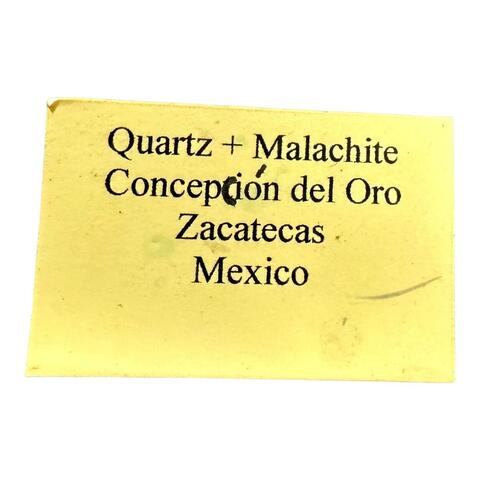 Label Images - only: Quartz With Chalcedony & Malachite