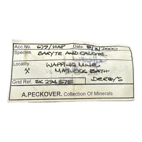 Label Images - only: Baryte & Calcite