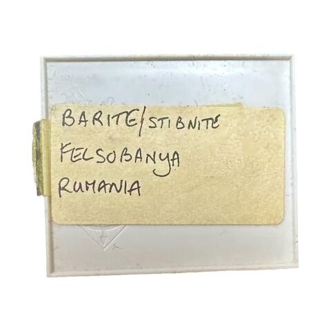 Label Images - only: Baryte & Stibnite