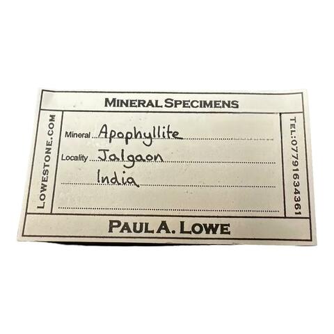 Label Images - only: Apophyllite On Stilbite