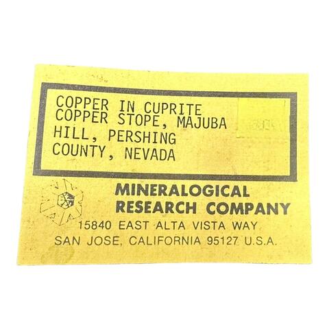 Label Images - only: Native Copper & Cuprite