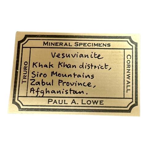 Label Images - only: Vesuvianite