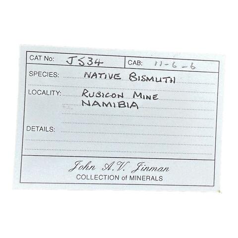 Label Images - only: Native Bismuth
