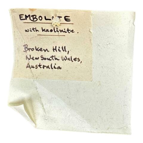 Label Images - only: Bromian Chlorargyrite & Kaolinite