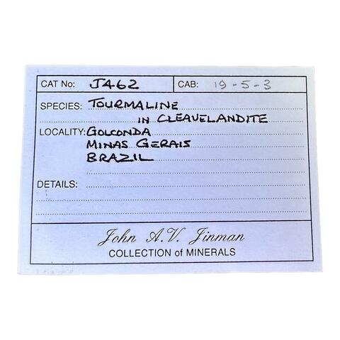 Label Images - only: Tourmaline With Cleavelandite & Lepidolite