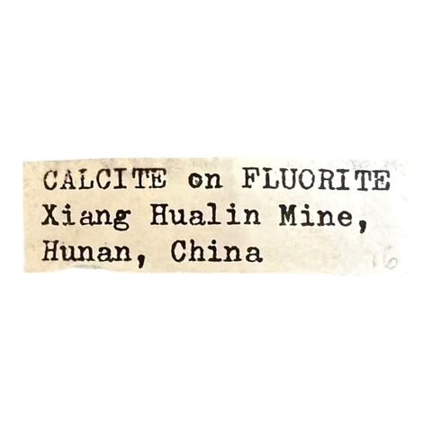 Label Images - only: Calcite On Fluorite