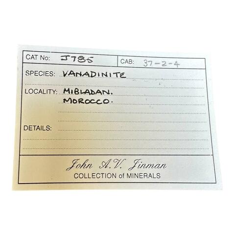 Label Images - only: Vanadinite