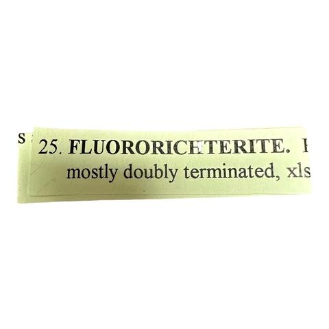 Label Images - only: Fluoro-richterite