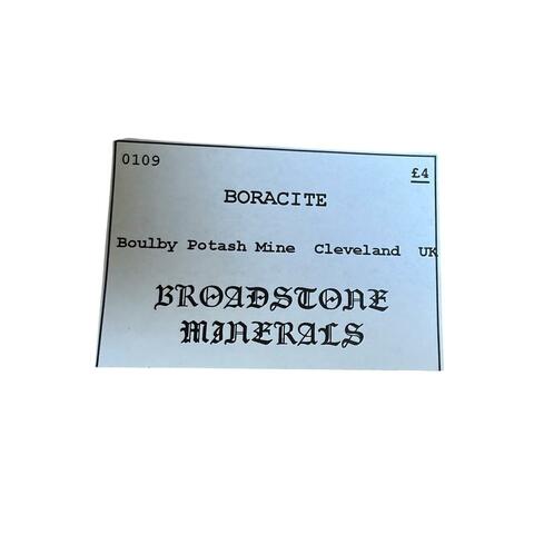 Label Images - only: Boracite