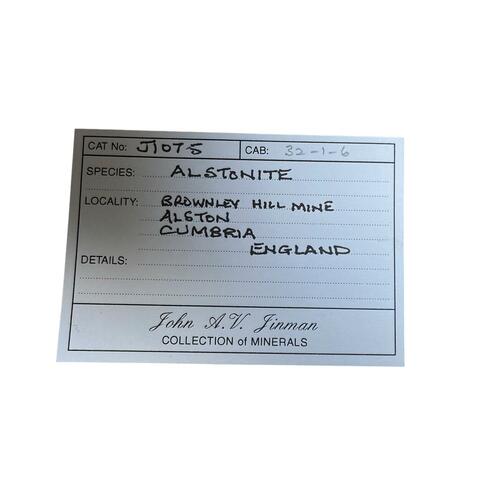 Label Images - only: Alstonite & Baryte