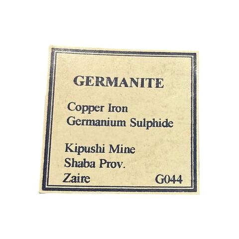 Label Images - only: Germanite