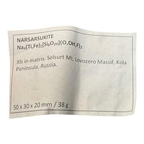 Label Images - only: Narsarsukite