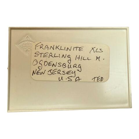 Label Images - only: Franklinite On Calcite