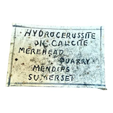 Label Images - only: Hydrocerussite & Calcite