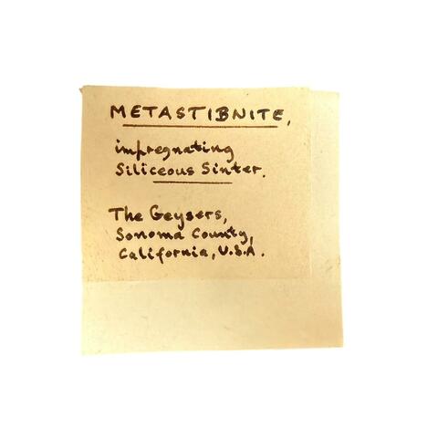 Label Images - only: Metastibnite